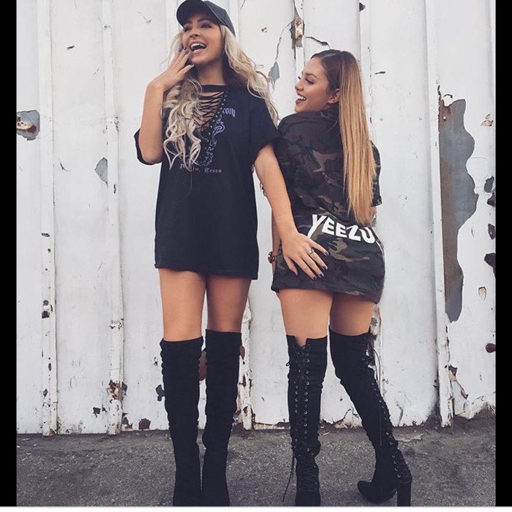 Yeezus Camo T-shirt Dress